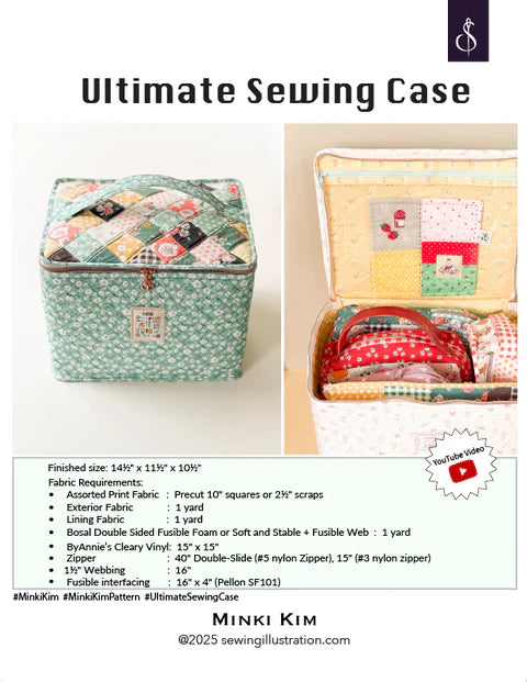 Ultimate Sewing Case Pattern by Minki Kim Sewing Illustration