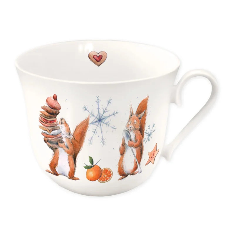 Cup Christmas with Squirrel