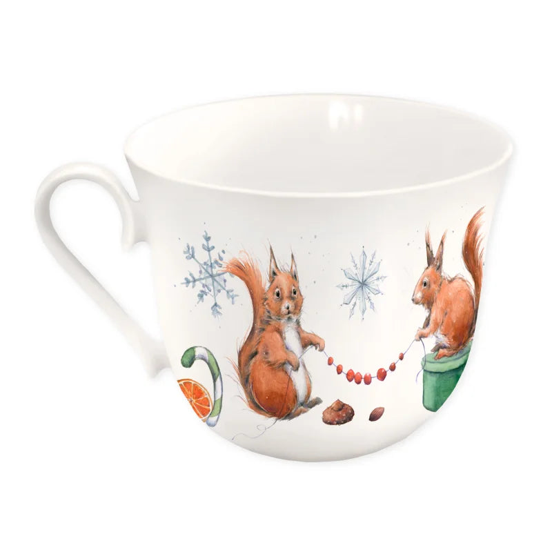 Cup Christmas with Squirrel