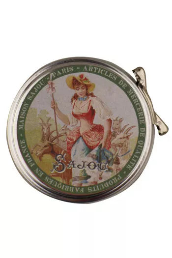 Sajou Miniature Ball Safety Pins {Gilded} in Sheperdess Tin