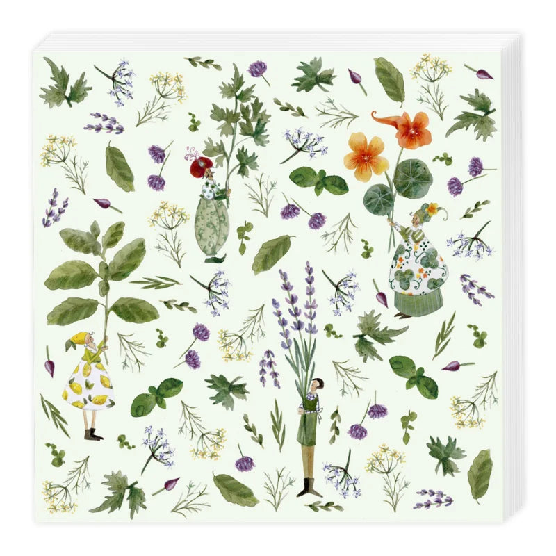 Napkin Herb Garden