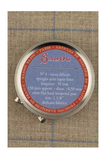 Sajou Sewing Pins No 4 {Extra Fine} Alsatian Metal Tin