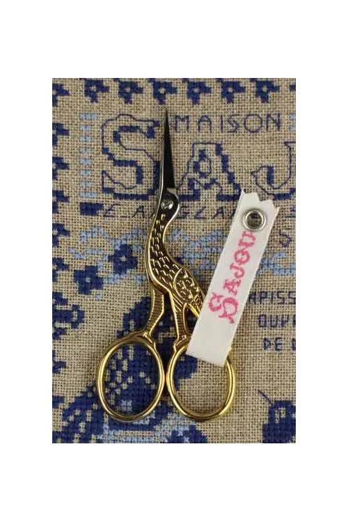 Sajou Stork (Cigogne) Embroidery Scissors
