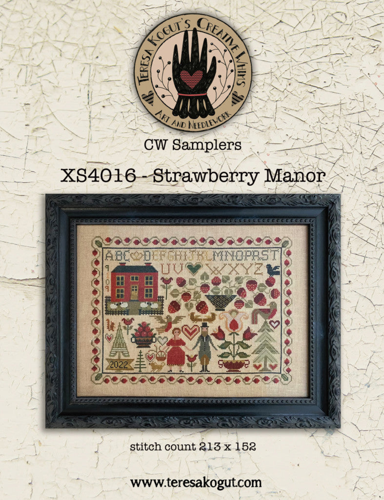 Strawberry Manor -Full color booklet, by Teresa Kogut pattern