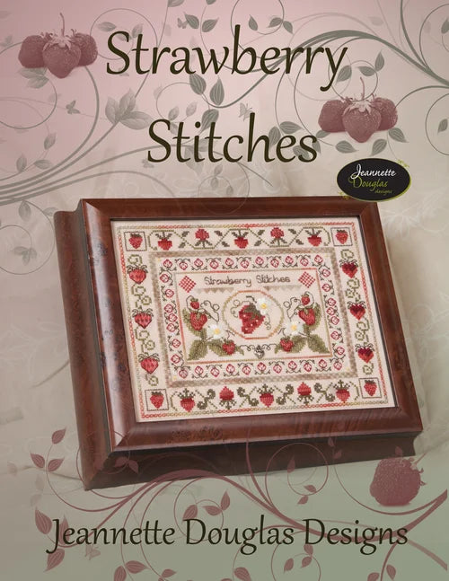 Stitches series - Strawberry Stitches Cross stitch pattern by Jeannette Douglas Designs