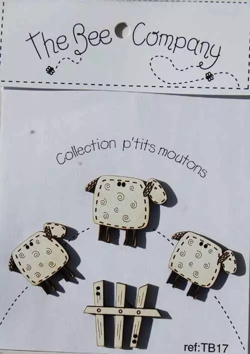 Bee Company Buttons Little Sheep