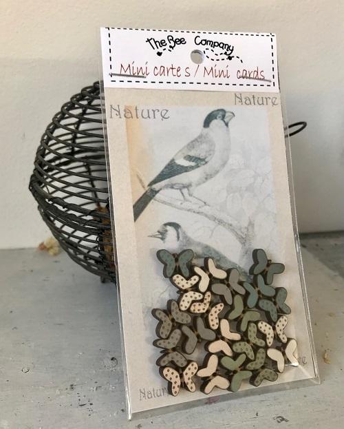 Bee Company Buttons Mini Greeting Card Butterflies