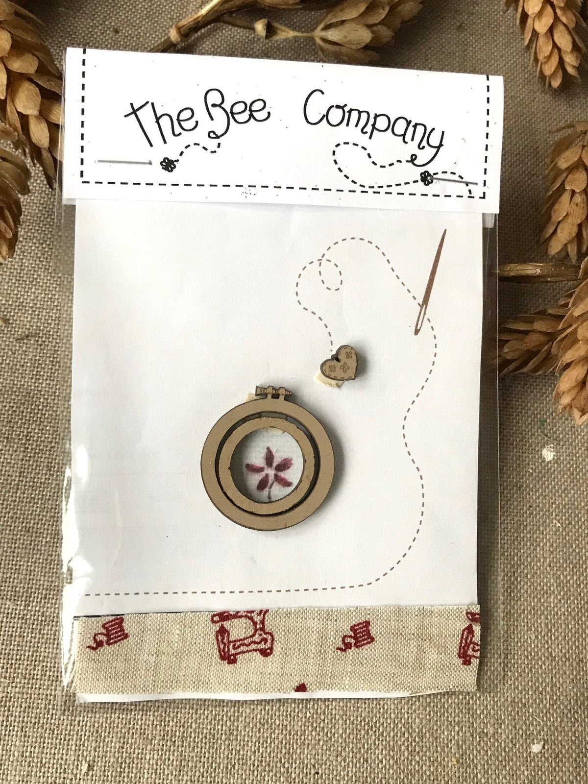 Bee Company Embroidery Hoop Small