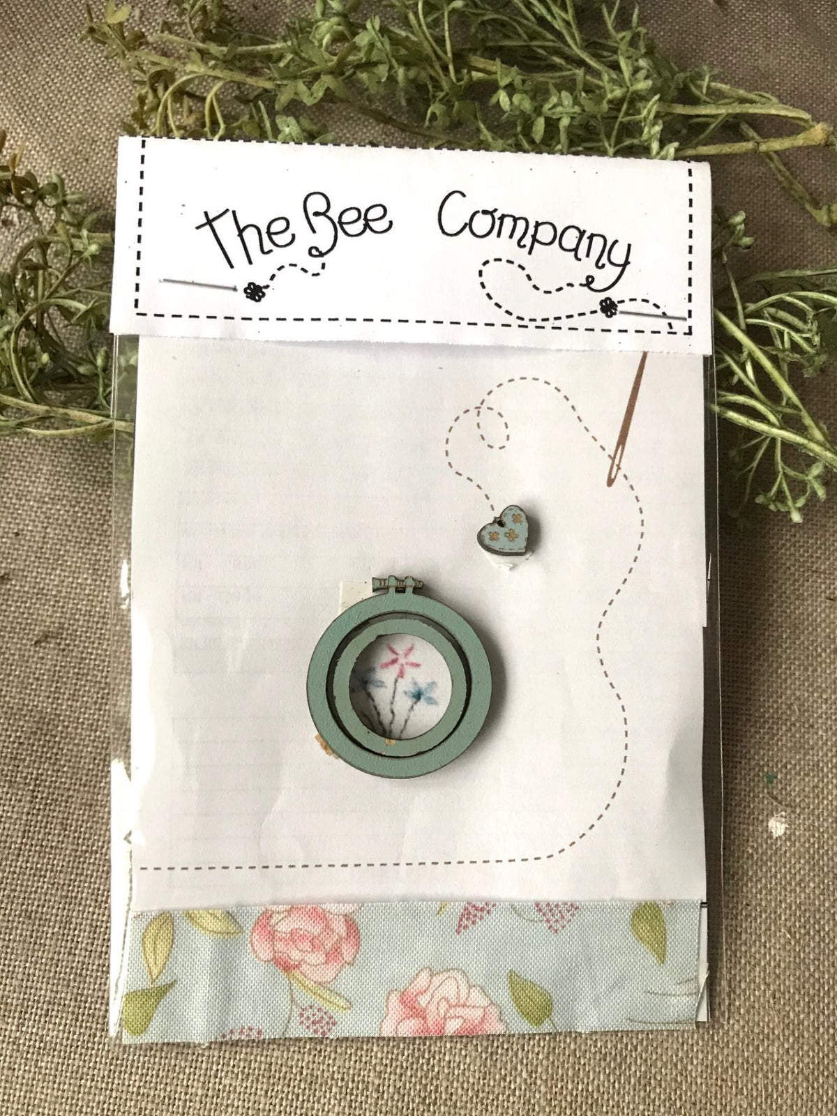 Bee Company Embroidery Hoop Small