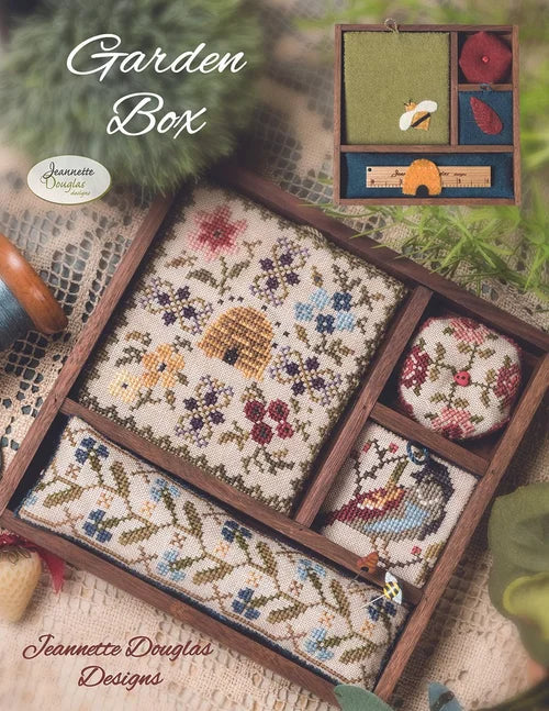 Garden Box Cross stitch pattern by Jeannette Douglas Designs