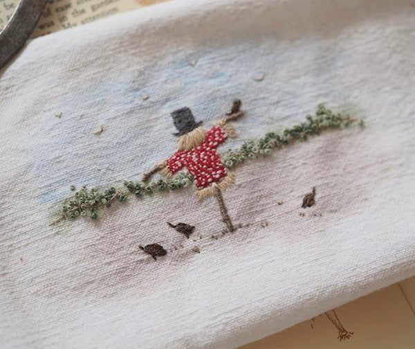 The Stitchery Embroidery Kit: Scarecrow Season - Willow Cottage Quilt Co