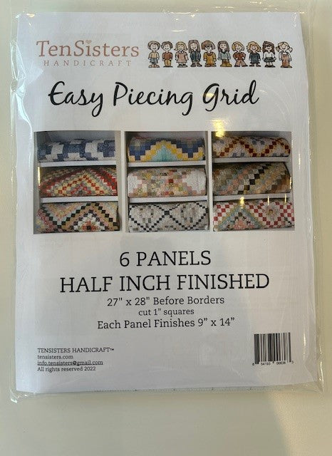 Tensisters Easypiecing Grids {used in our Tilda Embroidery Quilts}