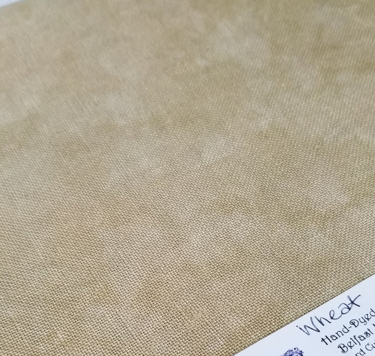 Fiber on a Whim -Wheat-32ct Belfast linen