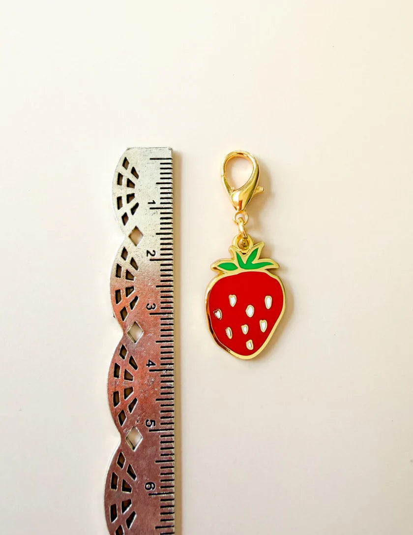 Strawberry Zipper Charm by Sewing Illustrations