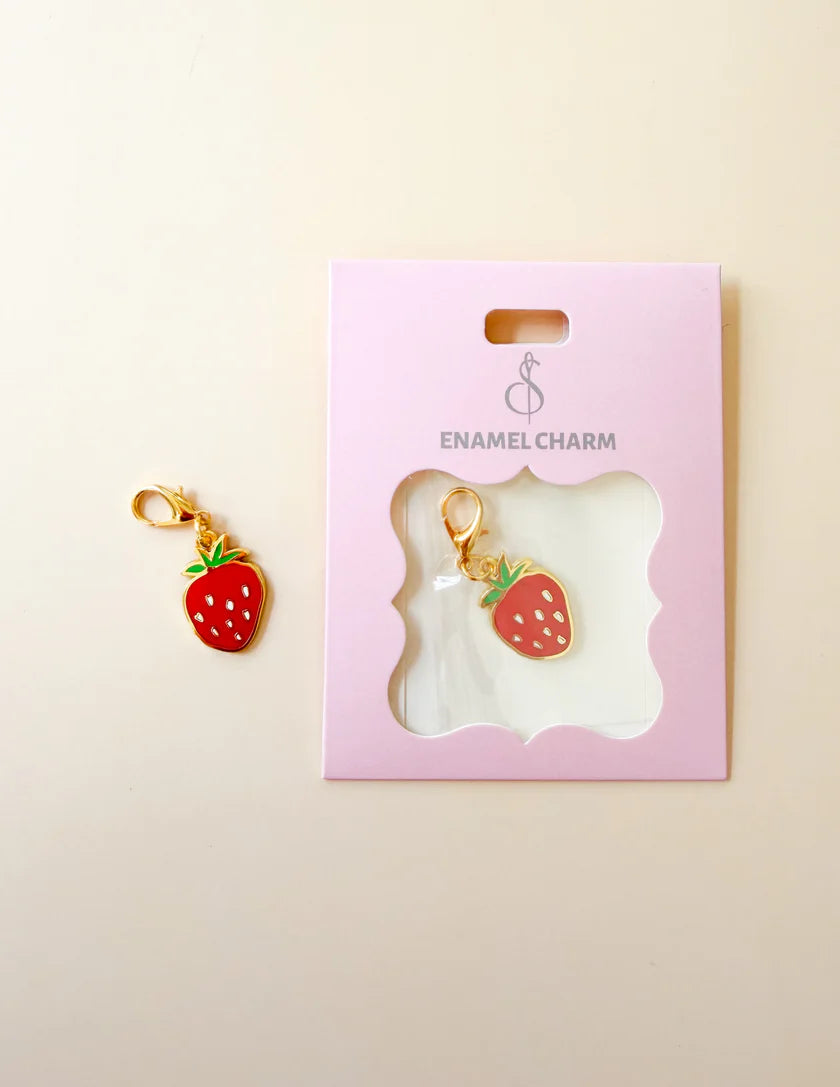 Strawberry Zipper Charm by Sewing Illustrations