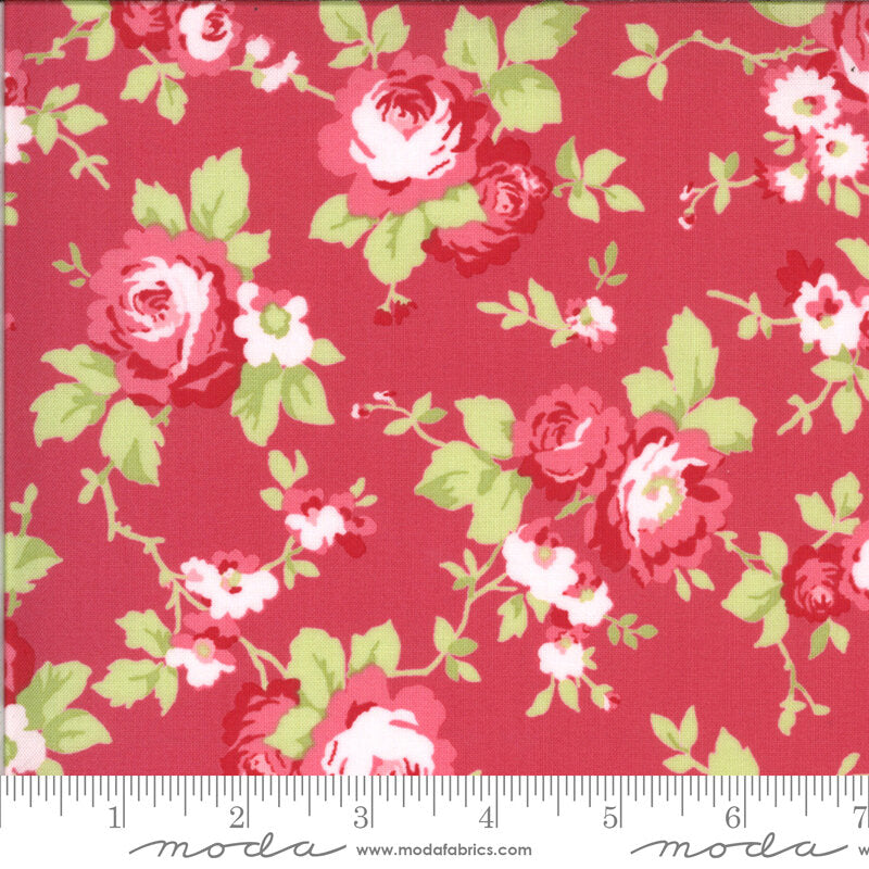 Sophie by Brenda Riddle for Moda Main Floral, Rosey {18710-13}