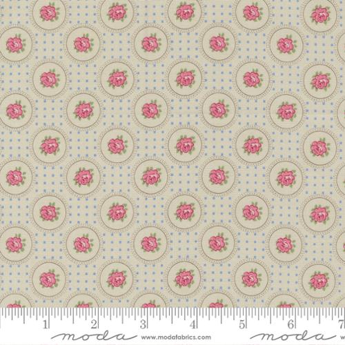 Sweet Liberty by Brenda Riddle for Moda Circle Rose COBBLESTONE BOLT END 2 YARD 34&quot;