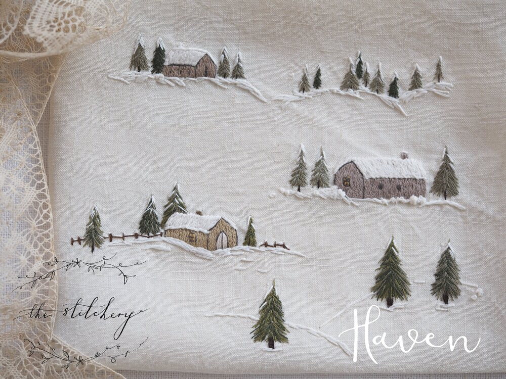 The Stitchery Embroidery Kit: A Cabin in the Woods