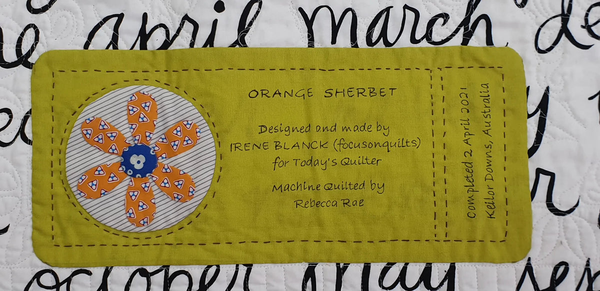 Orange Sherbet Paper Pattern