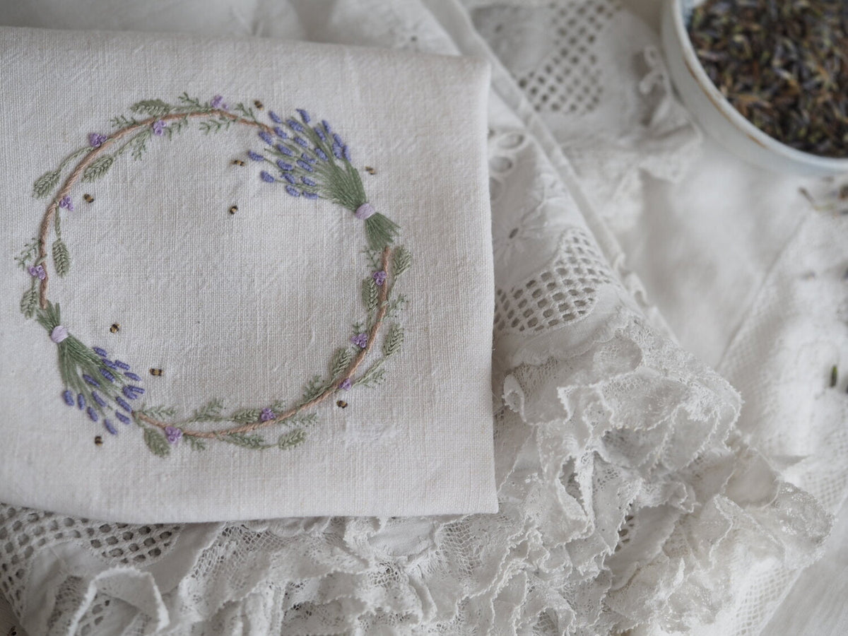 The Stitchery Embroidery Kit: Lavender and Bees