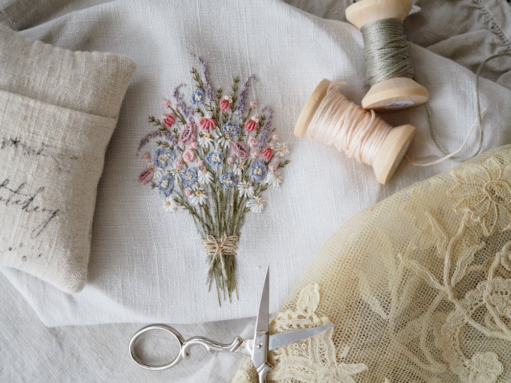 The Stitchery Embroidery Kit: Wildflower Bouquet