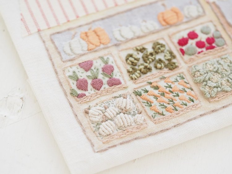 The Stitchery Embroidery Kit: Stitchery Lane Greengrocer