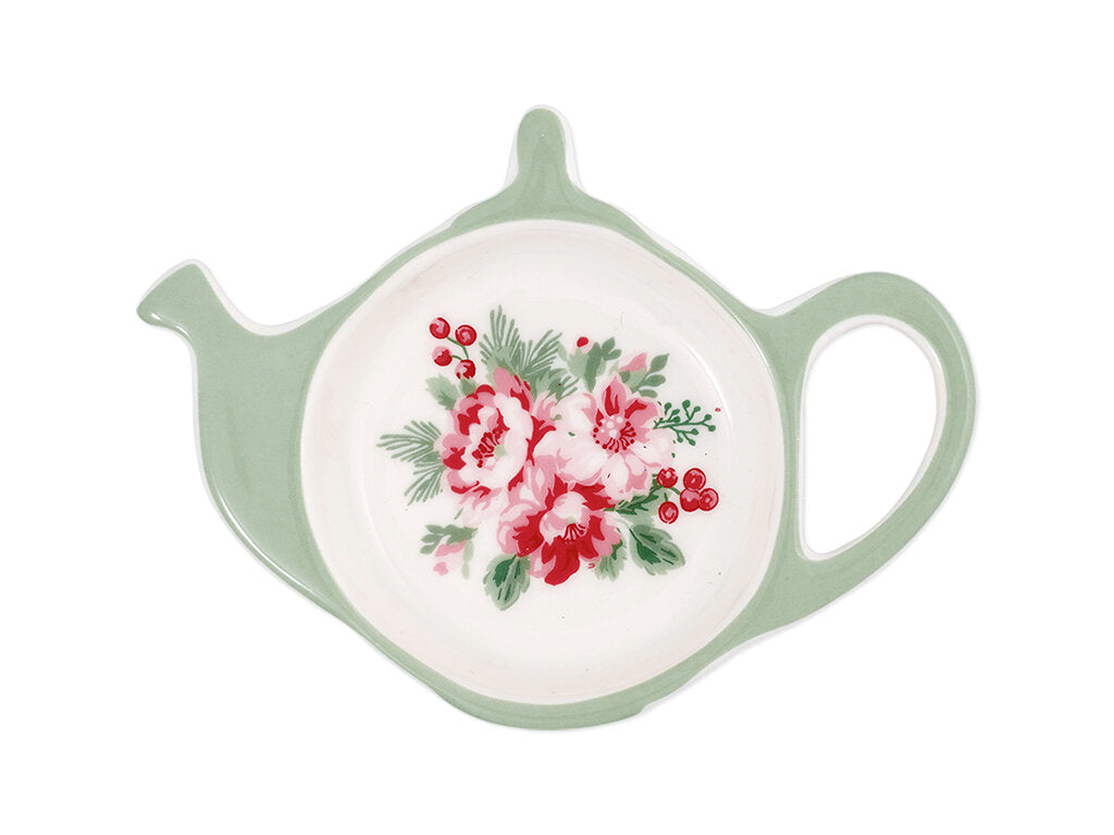 GreenGate: Stoneware Teabag Holder, Charline White