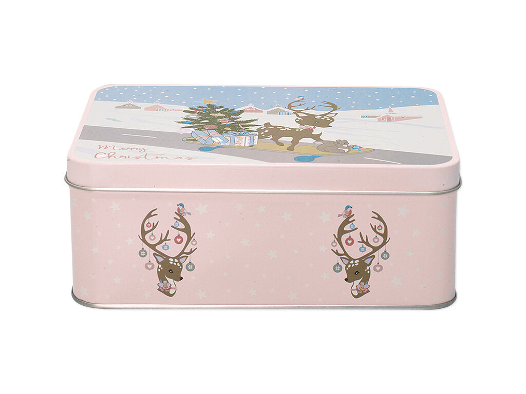 GreenGate: Tin Rectangular Box, Bambi Pale Pink