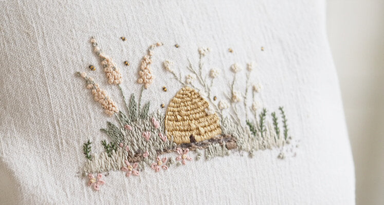The Stitchery Embroidery Kit: Vintage Beehive