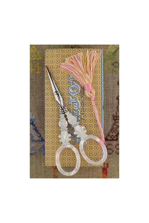 Sajou Embroidery Scissors Mother of Pearl Style Cross