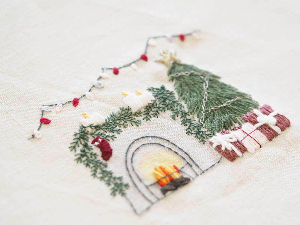 The Stitchery Embroidery Kit: Fireside