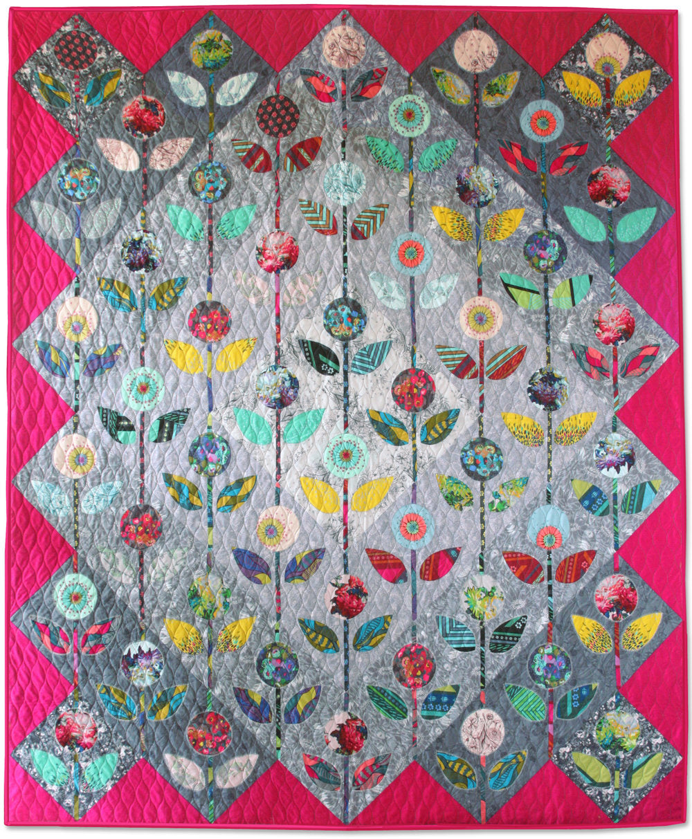 Folk Flower DIGITAL Quilt Pattern (Tilda Bloomsville quilt)