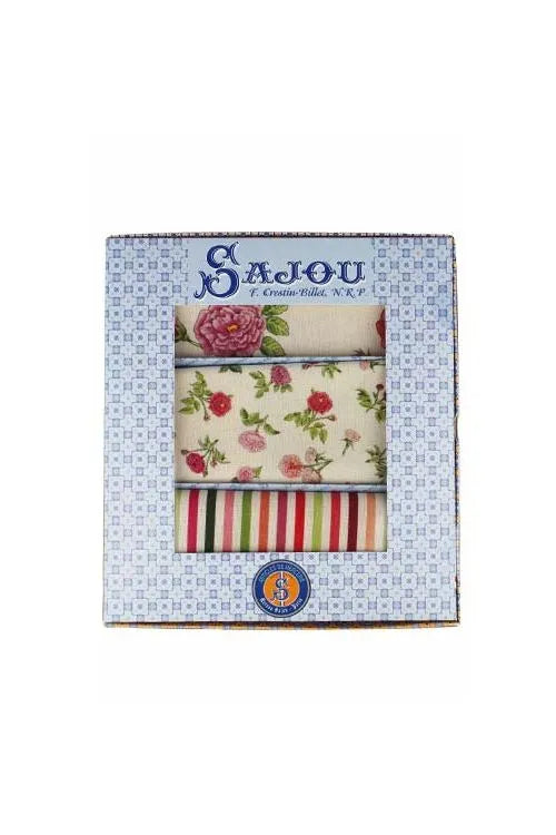 Sajou Gift Box: Josephine's Roses (3 fabrics)