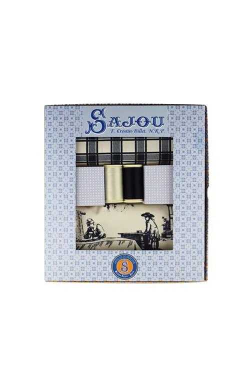 Sajou Gift Box: Travaux Black (Fabric and Thread)