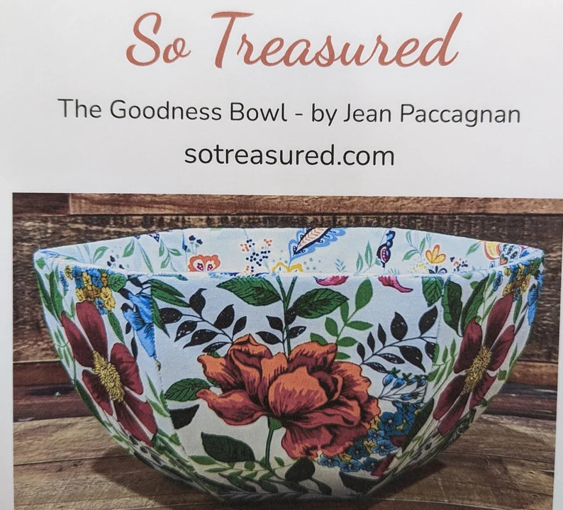 So Treasured Goodness Bowl DIGITAL pattern - Willow Cottage Quilt Co