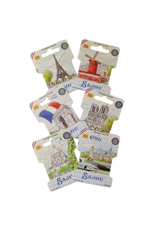 Sajou Ribbon and Thread Storage Cards Paris Motifs