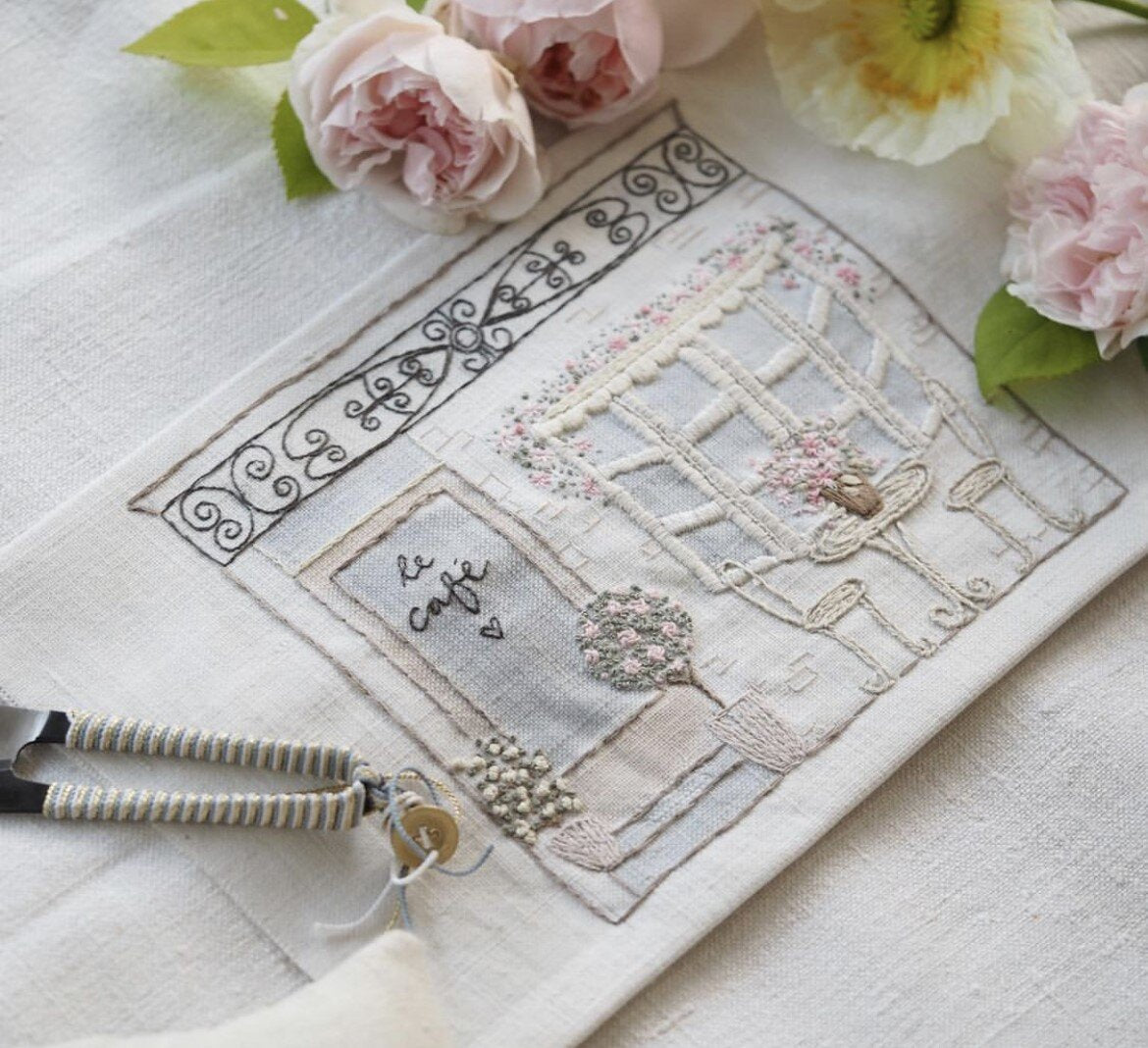 The Stitchery Embroidery Kit: Stitchery Lane Le Cafe