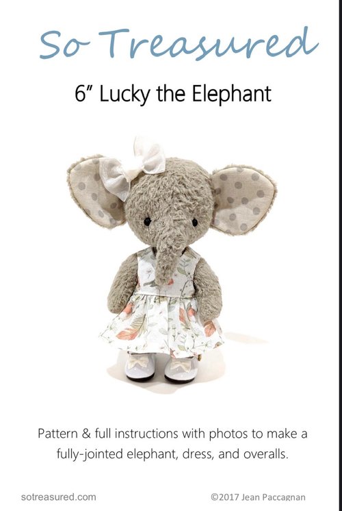 Lucky the Elephant by So Treasured DIGITAL pattern