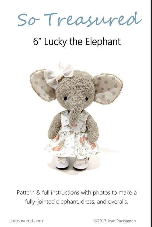 Lucky the Elephant by So Treasured PAPER pattern