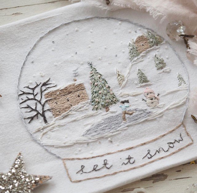 The Stitchery Embroidery Kit: Let it Snow