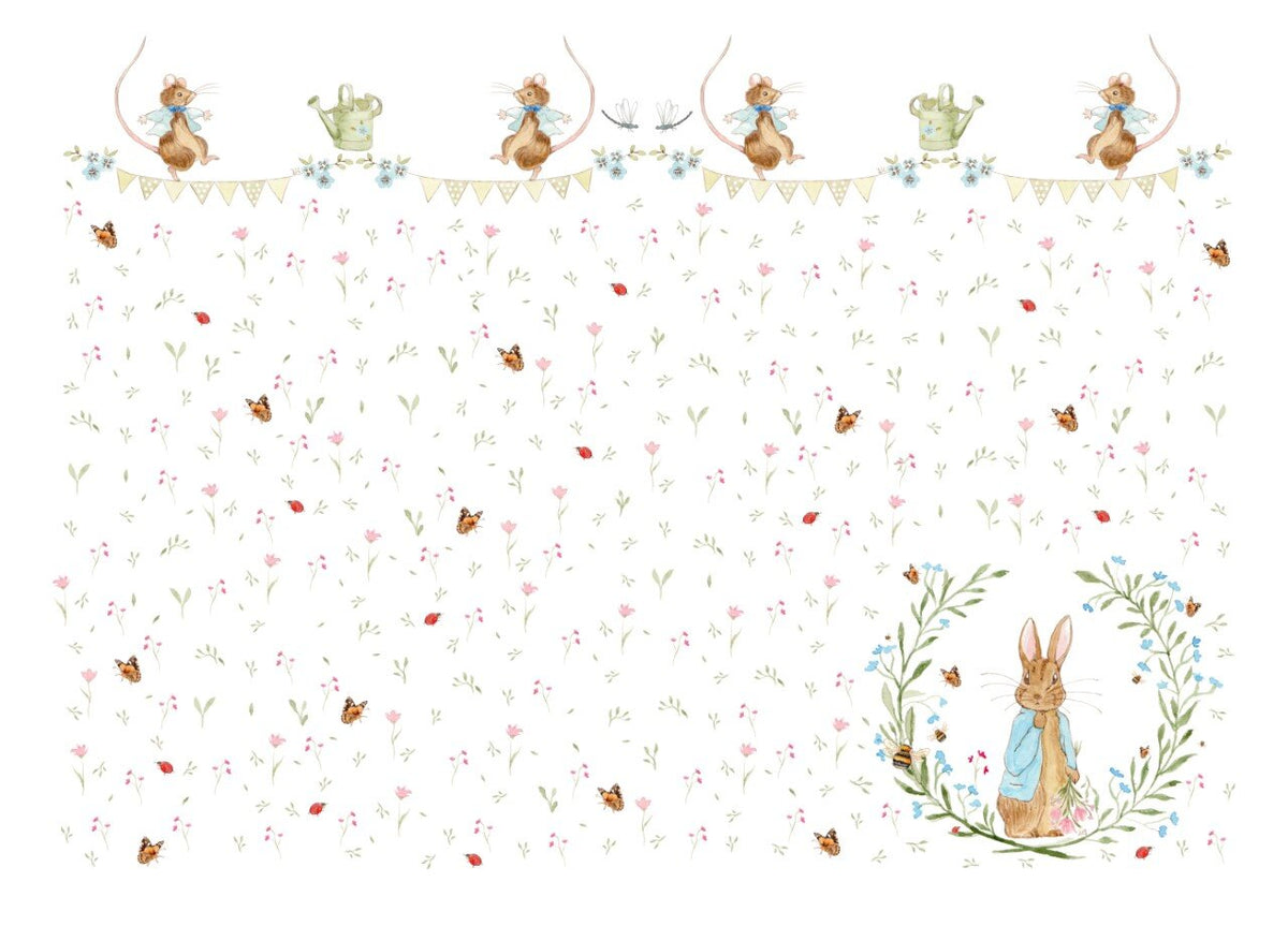 Amiably True: Peter Rabbit Panel, Peter in Wreath